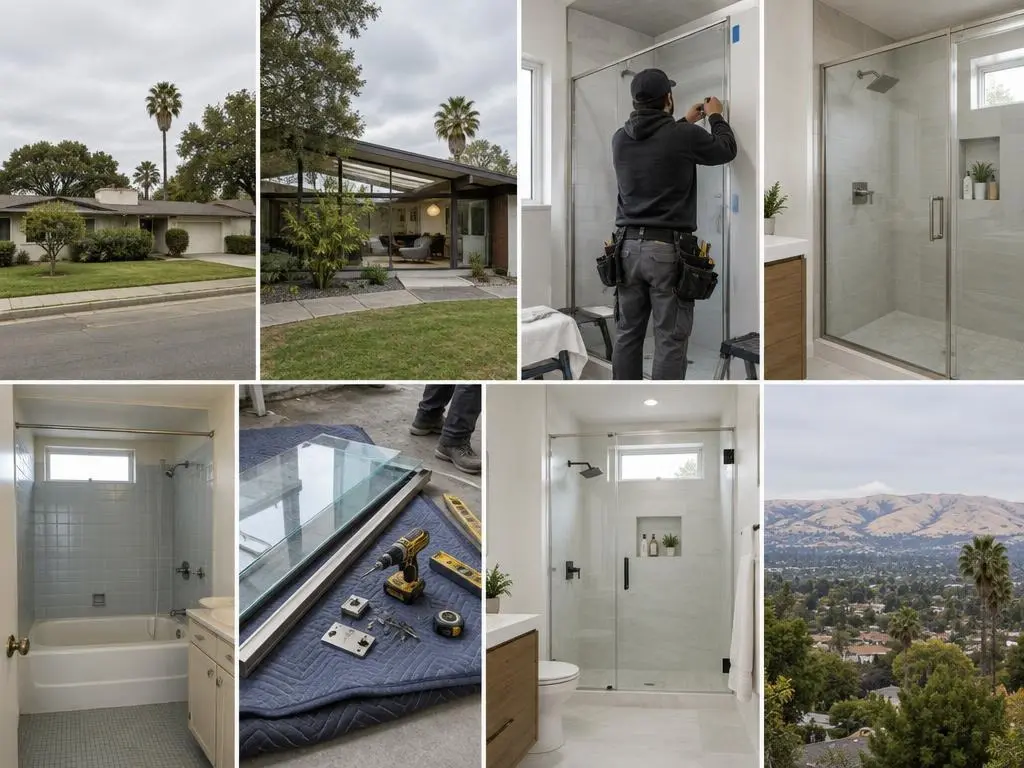 Semi-Frameless Shower Doors in Santa Clara, CA